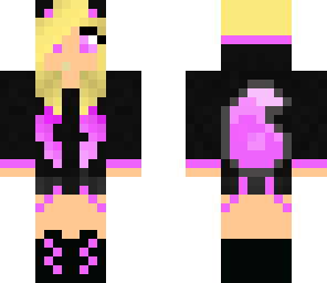magenta wolf girl