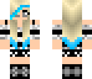 blue gamer girl