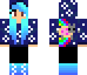 nyan cat galaxy girl