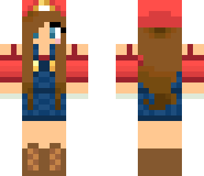 girl mario brown hair