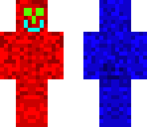 red and blue smiley face