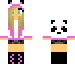 pink panda skin