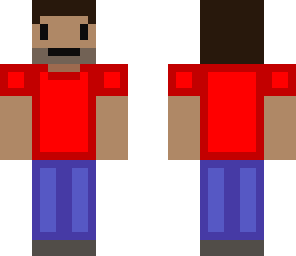 steve in red with 5 o'clock shadow