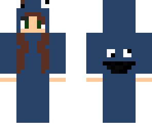 girl in cookie monster one piece 2