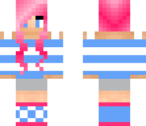 pink haired girl