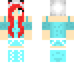 red hair panda hat girl