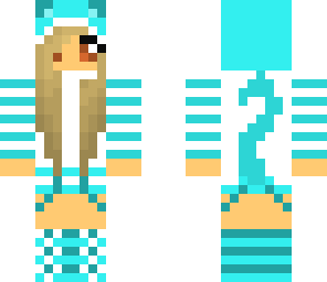 blue striped cat hoodie