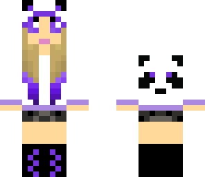 purple panda girl