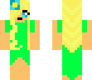 girl with green dress