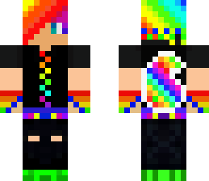 rainbow wolf boy edit legs