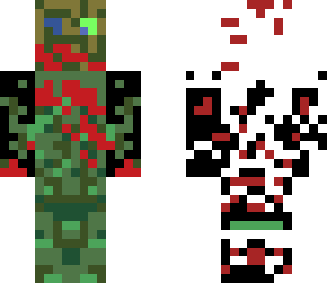 radioactive blood covered zombie