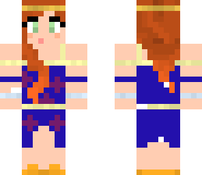 blue fllower girl