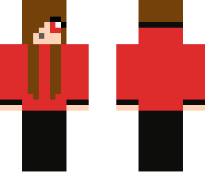 girl with red pullover