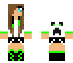 lime green creeper girl