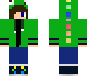 dino boy green jacket blue pants