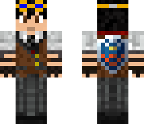 steampunk boy with hyrulian shield
