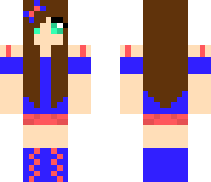 cute blue girl