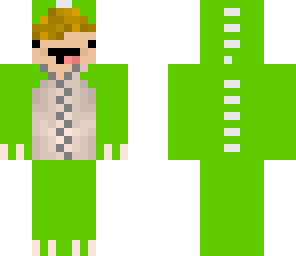 green derpy dino suit