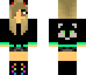 cuite panda and wolf girl