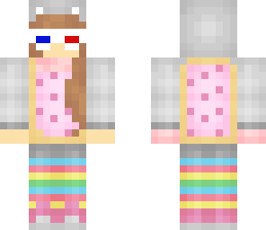 nyan cat girl with 3d glasses