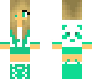 edited turcoise panda girl