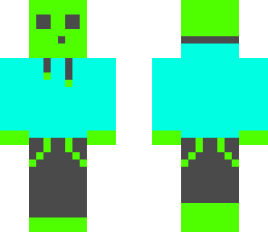 slime cyan and lime green