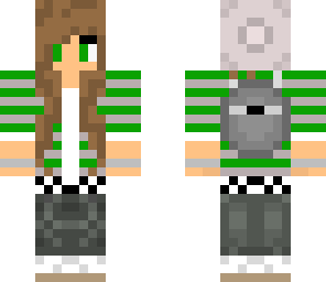 green school girl