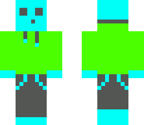 slime lime green and cyan