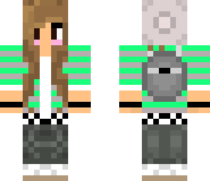 green school girl edit