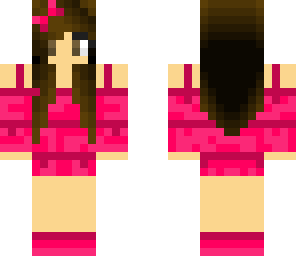 wood girl pink