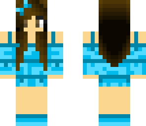 wood girl light blue