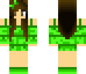 wood girl green