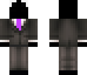 enderman in a suit with big eyes