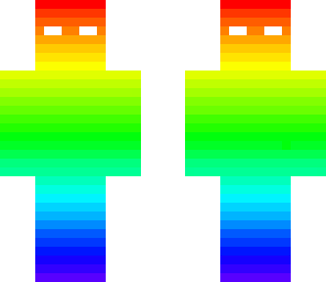 rainbow man edit with white eyes