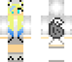 wolf girl with hoodie
