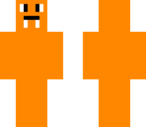orange thing with tusks