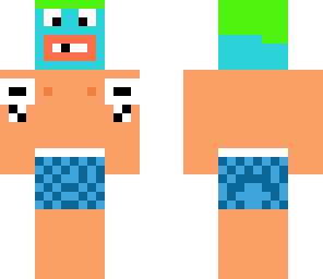 wrestler in a swim suit