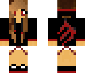 red monster shirt girl