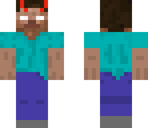 herobrine with devil horns