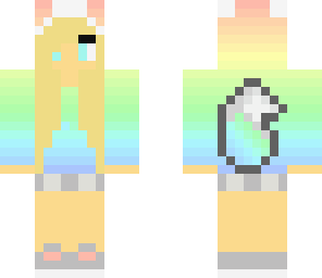rainbow wolf girl edit
