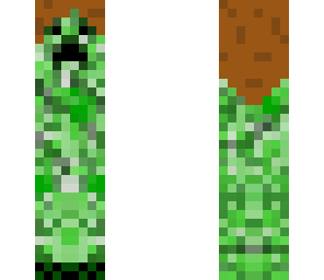 miss creeper from minecrft style