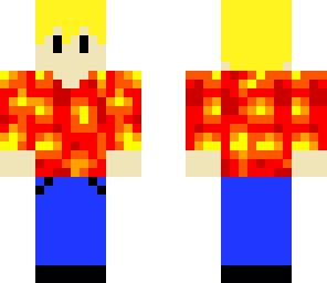 boy with lava shirt