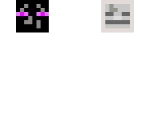 half skeletons head vs half endermen head