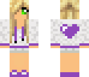 cute purple girl