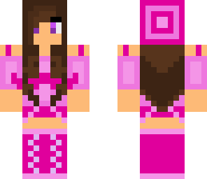 pink mustache girl
