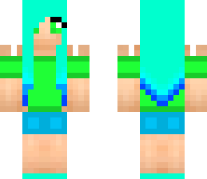 blue hair girl