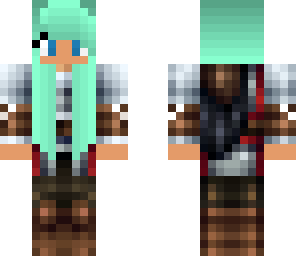 bright blue assassain creed girl