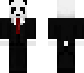 panda in a suit