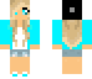 cute cyan girl
