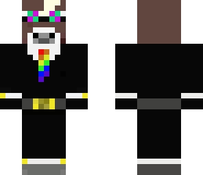 cow in a suit with fixed headphones